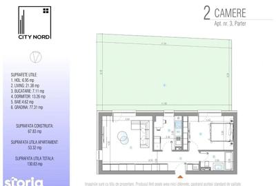 Apartament cu 2 camere în Nord - 4