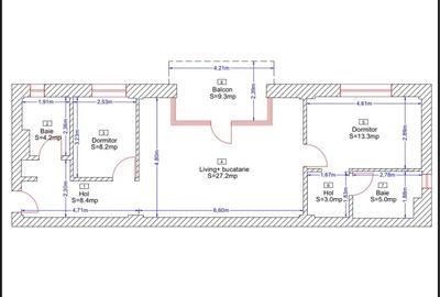 Apartament luminos si modern in Borhanci, cu 2 dormitoare, mobilat si utilat - 8