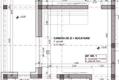 Apartament cu 2 camere în Remetea Mare