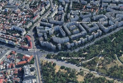Apartament cu 3 camere în Tineretului - 17