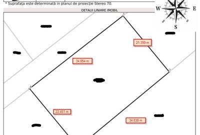 Teren de 764 mp, în Oșorhei