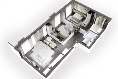 Apartament 3 camere cu balcon 38 m² și 2 locuri de parcare - Horizon City Pipera - 13