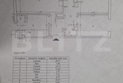 Apartament cu 3 camere decomandat, mobilat în Nicolina - 13