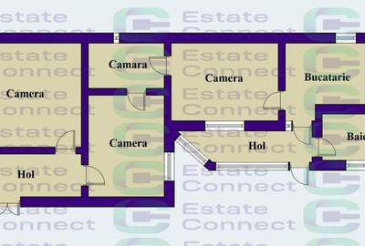 Casă cu 3 camere cu Teren 248 Mp în Bujac