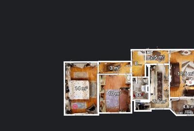 Apartament 3 camere decomandat etaj1 - 8