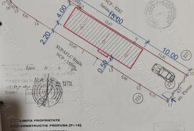 Teren de 247 mp, în Central