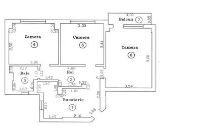 Exclusivitate! 3 camere, decomandat, str. Aries