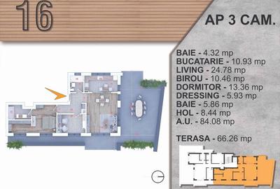 Apartament cu 3 camere decomandat în P-ța Alba Iulia