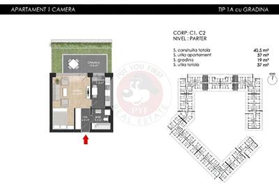 Pod Chitila | Garsoniera | 37mp | Semidecomandata | B12287 - 5