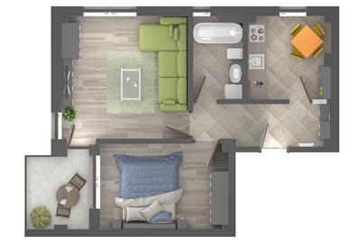 Apartament cu 2 camere decomandat în Miroslava - 2