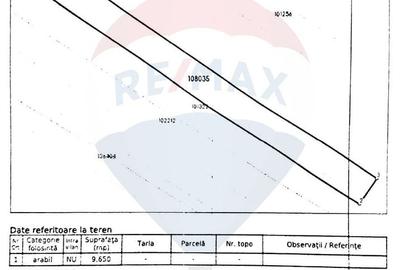Teren extravilan arabil, 9650 mp, Cristian - 2
