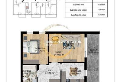 Apartament cu 2 camere decomandat în Titan - 1