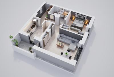 Ansamblu rezidential modern, 2 camere spațioase, aproape de autobuz - 4
