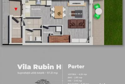 Casă cu 4 camere cu Teren 35 Mp în Ștefăneștii de Jos