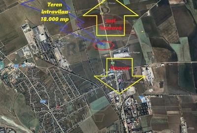 Teren intravilan 18.000 mp Nord Roman la E85 - 2