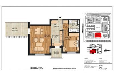 Apartament cu 2 camere decomandat în Tractorul - 5