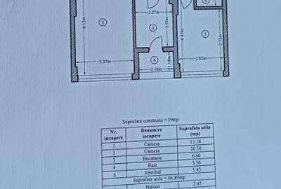 Apartament 2 camere, decomandat, la cheie, Ghencea-Cubic 4, et. 3/4 - 22