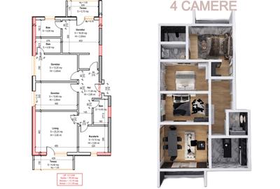 Apartament cu 4 camere decomandat în Theodor Pallady - 2