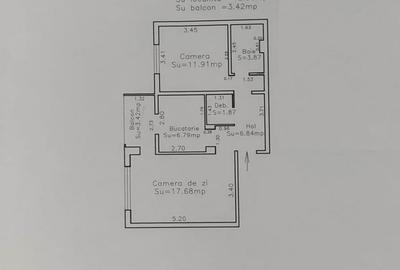 Apartament 2 camere, Buzaului, etaj 3 - 2