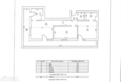 Apartament cu 3 camere decomandat, mobilat în Palazu Mare - 10