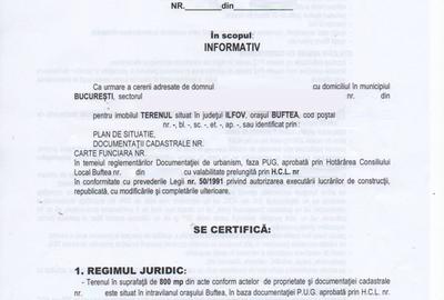 Teren intravilan de 800 mp, în Sud-Vest - 10