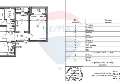 Apartament cu 4 camere decomandat, mobilat în Apărătorii Patriei - 14