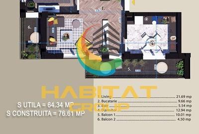 Pallady 2 camere 50 mp + terasa 14 mp langa Parcul Teilor - 2