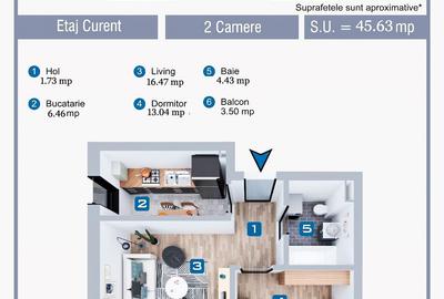 Apartament 2 camere + parcare | Prima inchiriere | Militari Residence | Soarelui - 12