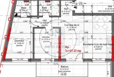 Apartament cu 3 camere, elegant și luminos – 62 mp + 10 mp balcon - 17