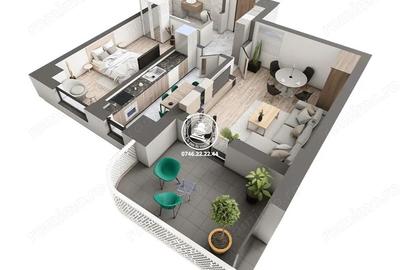 Apartament cu 2 camere în Galata