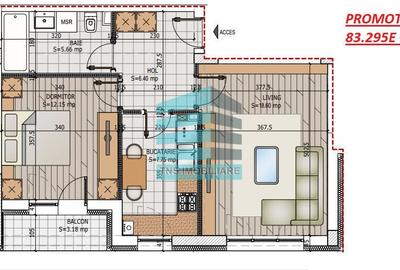 Apartament cu 2 camere decomandat în Titan - 4