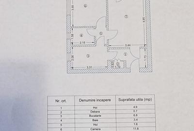 Tatarasi Dispecer-2 Camere Decomandat 50mp-bloc fara risc - 1