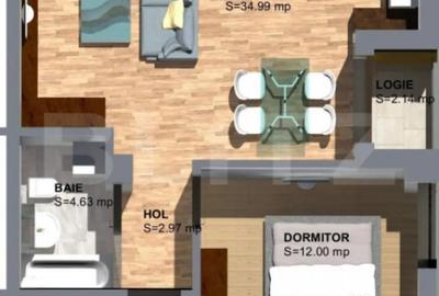 Apartament cu 2 camere semidecomandat în Torontalului - 1