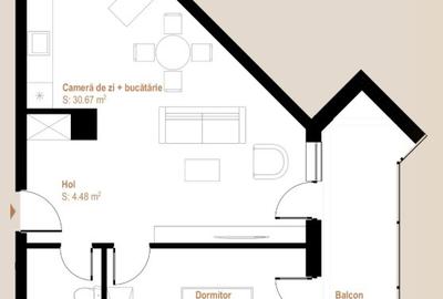 Apartament 2 camere, orientare sud bloc nou zona Vivo Mall - 4