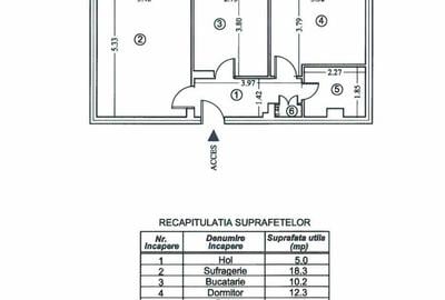 Apartament cu 2 camere decomandat în Hipodrom - 2