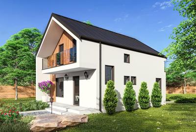 Casa individuala P+M - 4 camere - 2 bai - teren 324mp - 3