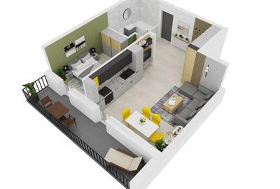 Apartament cu 2 camere decomandat în Șelimbăr - 3