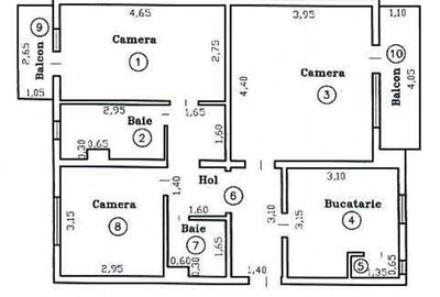 Ap 3 camere, decomandat, 2 bai, 2 balcoane, et. 4 cu pod, C Aradului, comision 0 - 2