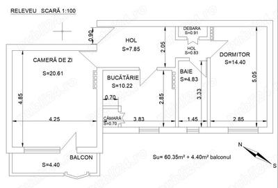 Apartament cu 2 camere decomandat în Sud - 6