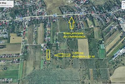 Teren Construcții intravilan de 2200 mp, în Vest