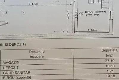 Vand spatiu comercial in Deva, zona 1 Decembrie (Ultracentral), suprafata utila 49,18 mp, vitrina - 2