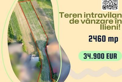 Teren agricol intravilan de 2460 mp, în Ilieni