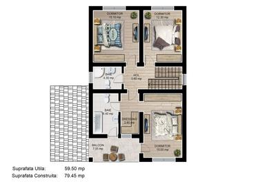 Casă individuală cu 4 camere cu Canalizare în Tărlungeni - 10