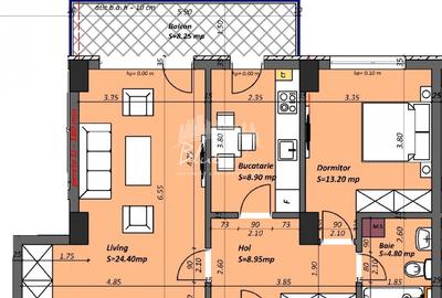 Apartament cu 2 camere decomandat în Tomis Plus - 4