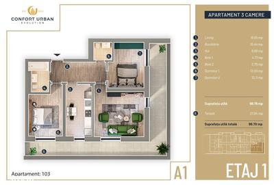 Apartament cu 3 camere în Alexandriei - 1