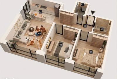 Apartament cu 3 camere în Militari - 10