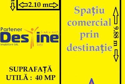 Spa?iu comercial 40 mp ultracentral, pietonal ?tefan cel Mare, utilat cu AC - 1