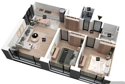 Apartament cu 3 camere decomandat în Militari - 11