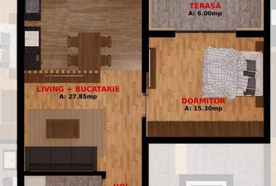 Apartament cu 2 camere decomandat în Dobroești - 4