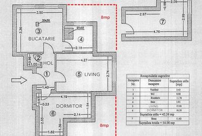 Apartament cu 2 camere semidecomandat în Romană - 1